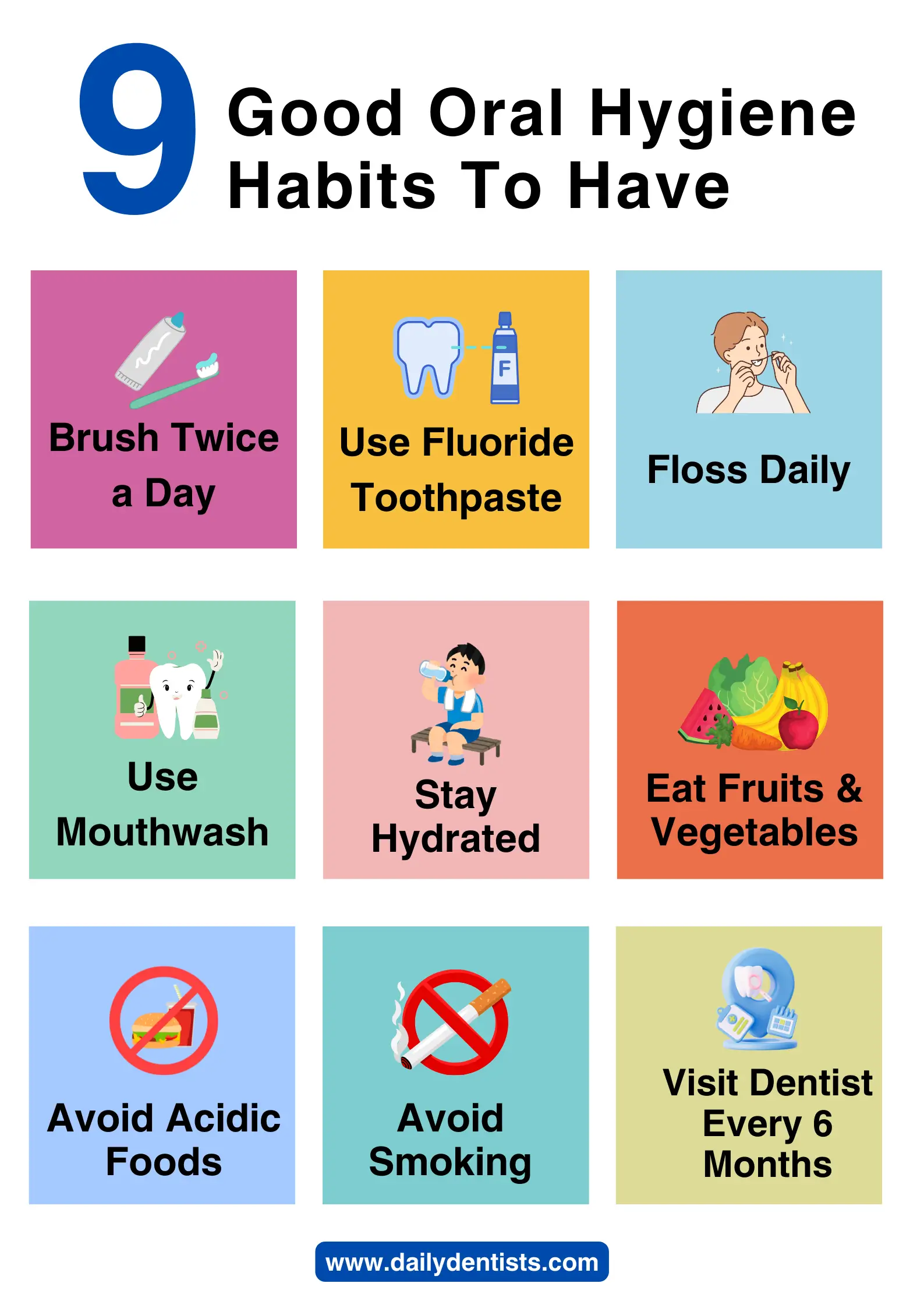 9 Good Oral Hygiene Habits To Have